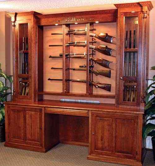 Case Custom 10 15gun Gun Cabinetry Long Gun Pistol Wall Mount Or Floor Standing Illinois Amish Crafted Furniture Illinois Amish Furniture Arthur Illinois